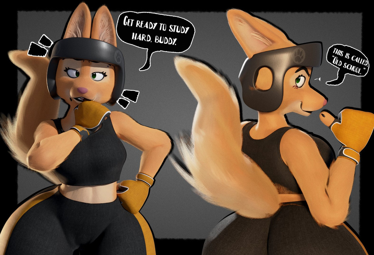 anthro athletic_wear big_butt bottomwear butt clothing female fur gym_bottomwear gym_shorts headgear huge_butt looking_at_viewer looking_back orange_body orange_fur shorts solo talking_to_viewer text thick_thighs anaroth dreamworks the_bad_guys diane_foxington canid canine fox mammal 3d_(artwork) digital_media_(artwork) english_text