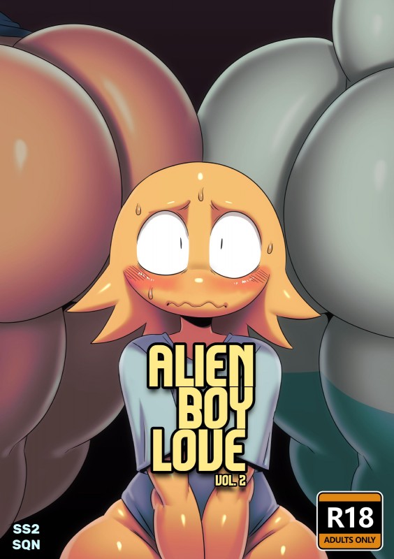 between_butts big_butt blush blush_lines bodily_fluids bottomless butt clothed clothing group huge_butt male not_furry orange_body orange_skin shirt simple_background sweat text thick_thighs topwear white_body white_skin sssonic2 malph panpan alien humanoid puwa 2019 absurd_res artist_name character_request digital_media_(artwork) english_text hi_res