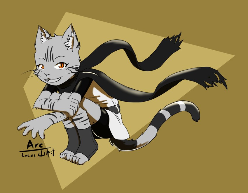 4_toes 5_fingers anthro clothing feet fingers hugging_legs long_shirt looking_at_viewer orange_eyes scarf simple_background toes whiskers arc_rose agata_(arc_rose) domestic_cat felid feline felis mammal digital_drawing_(artwork) digital_media_(artwork) monochrome unavailable_at_source