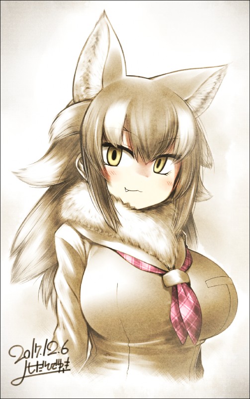 japanese wolf (kemono friends) created by yoshida hideyuki