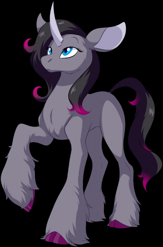 blue_eyes female feral fur hair horn simple_background solo transparent_background fizzy-dog mythology them's_fightin'_herds oleander_(tfh) equid equine mammal mythological_creature mythological_equine unicorn 2018 alpha_channel digital_media_(artwork) hi_res