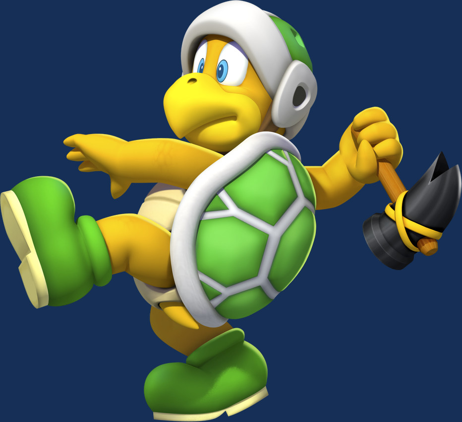 ambiguous_gender anthro armor blue_eyes boots clothing footwear green_boots green_clothing green_footwear green_shell hammer headgear helmet holding_hammer holding_object holding_tool shell shoes simple_background solo tail tools transparent_background unknown_artist mario_bros new_super_mario_bros._u nintendo bro_(koopa) hammer_bro koopa reptile scalie turtle 3d_(artwork) alpha_channel digital_media_(artwork) full-length_portrait hi_res official_art portrait