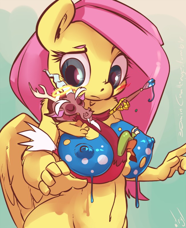 discord and fluttershy (friendship is magic and etc) created by atryl