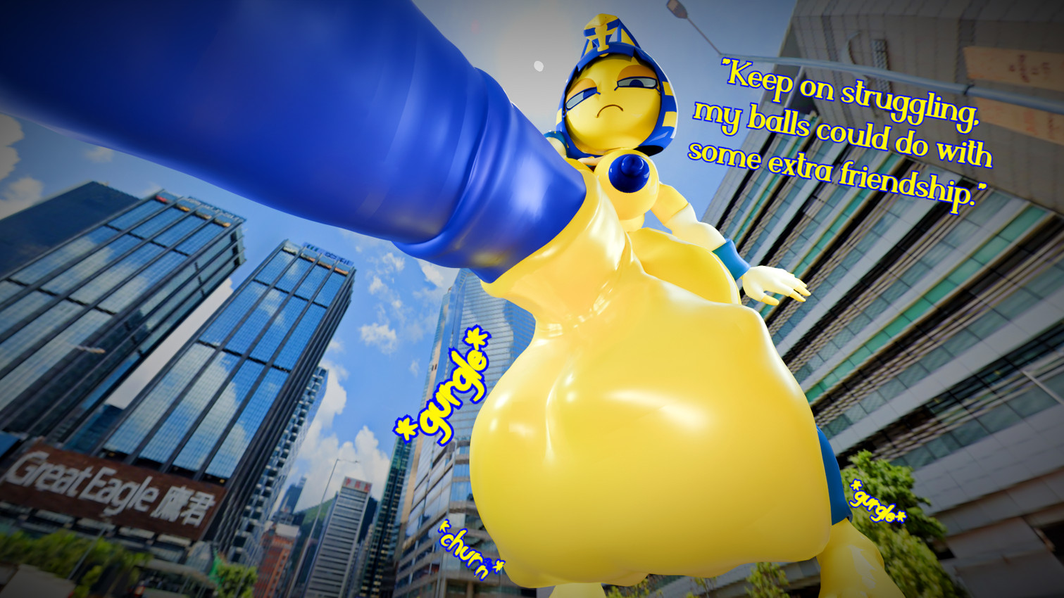 animal_genitalia animal_penis anthro areola balls big_balls big_breasts big_penis blue_hair blue_penis breasts bulge butt city city_background cock_vore dialogue equine_genitalia equine_penis erection female fur genitals gynomorph hair huge_balls huge_breasts huge_penis hyper hyper_balls hyper_genitalia hyper_penis inside_balls intersex mismatched_genitalia mismatched_penis multicolored_hair nipples nude penile penis size_difference solo testicle_bulge text thick_thighs vore yellow_body cryowolf9 animal_crossing nintendo ankha_(animal_crossing) domestic_cat equid equine felid feline felis mammal 16:9 3d_(artwork) blender_(artwork) digital_media_(artwork) hi_res widescreen