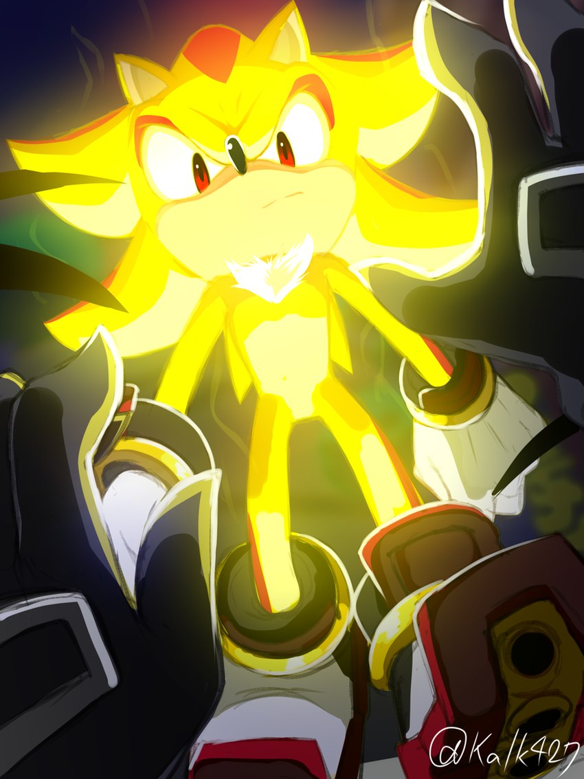 infinite, shadow the hedgehog, and super shadow (sonic the hedgehog (series) and etc) created by kalk427