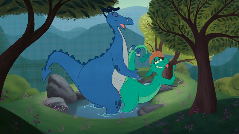 nessie and reluctant dragon (the ballad of nessie and etc) created by zaush