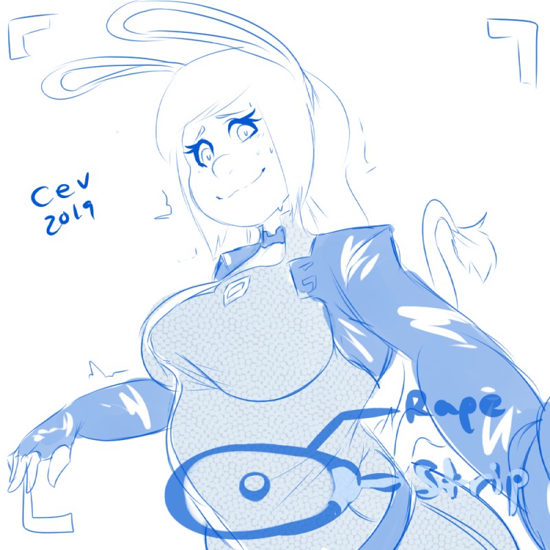 breasts clothed clothing cosplay female looking_at_viewer selfie solo cev bioware electronic_arts mass_effect beatrice_wilkins miranda_lawson animal_humanoid asinus asinus_humanoid donkey_humanoid equid equid_humanoid equine equine_humanoid humanoid mammal mammal_humanoid 1:1 blue_and_white monochrome sketch