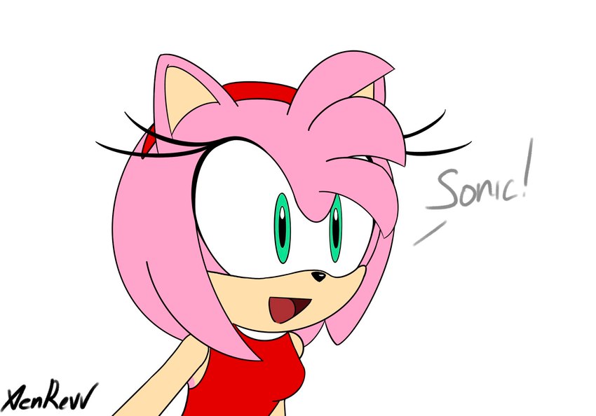 amy rose (sonic the hedgehog (series) and etc) created by xenrevv