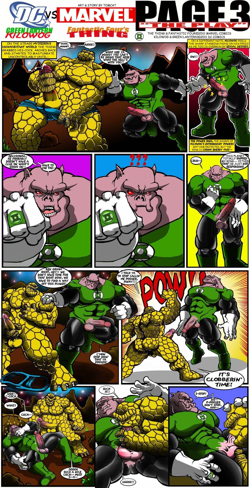 balls bottomwear bubble clothed clothing dialogue duo erection fellatio genitals humanoid_genitalia humanoid_penis male male/male masturbation nude open_bottomwear open_clothing open_pants oral pants penile penile_masturbation penis punch rock sex text tomcat_(artist) kilowog the_thing_(marvel) alien bolovaxian elemental_creature elemental_humanoid humanoid mineral_fauna mineral_humanoid rock_creature rock_humanoid 2011 absurd_res comic english_text hi_res