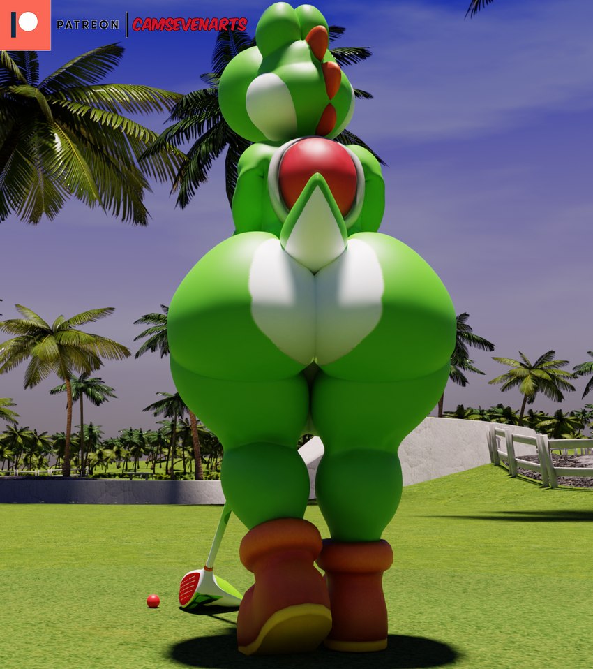 yoshi (mario bros and etc) created by camseven