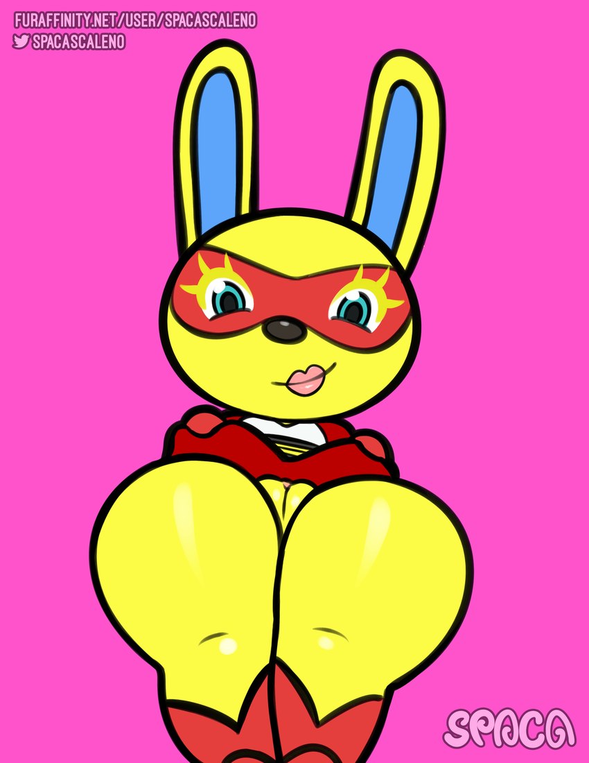 accessory anthro clothed clothing clothing_lift female genitals lipstick looking_at_viewer looking_down makeup mask pussy simple_background solo text spaca animal_crossing nintendo mira_(animal_crossing) lagomorph leporid mammal rabbit absurd_res hi_res url