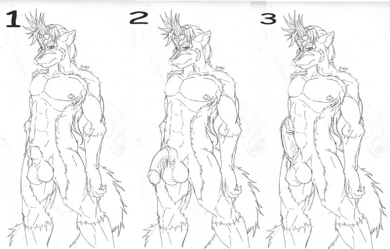 animal_genitalia anthro balls base_one_layout basic_sequence bodily_fluids erection flaccid fully_sheathed genital_fluids genitals glans linear_sequence male muscular muscular_anthro muscular_male nude number numbered_sequence one_row_layout penis precum sheath solo tail three_frame_image three_frame_sequence duo_(artist) duo_(character) mammal mephitid skunk monochrome sequence source_request