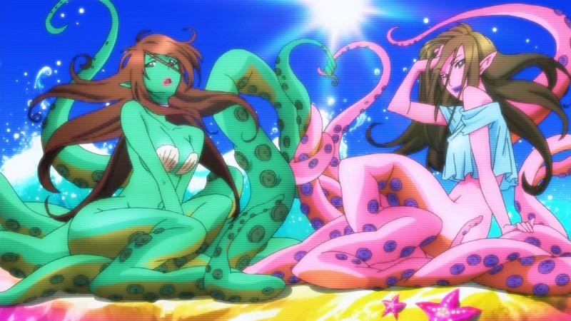 beach bottomless bra brown_hair clothed clothing duo female green_body green_skin hair humanoid_pointy_ears lips outside pink_body pink_skin pointy_ears purple_lips scanlines screencap seashell_bra seaside tentacles underwear yoshiyuki_ito space_dandy alien ambient_sealife ambient_starfish animal_humanoid asterozoan asterozoan_humanoid echinoderm echinoderm_humanoid humanoid marine marine_humanoid starfish starfish_humanoid 16:9 widescreen