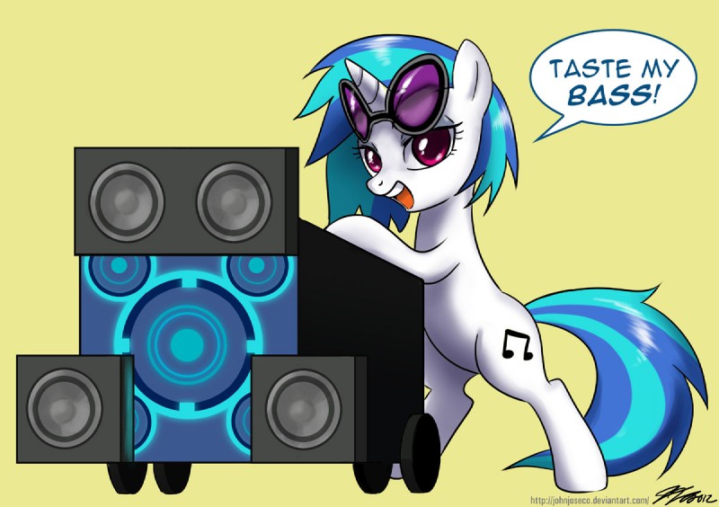 vinyl scratch (friendship is magic and etc) created by john joseco