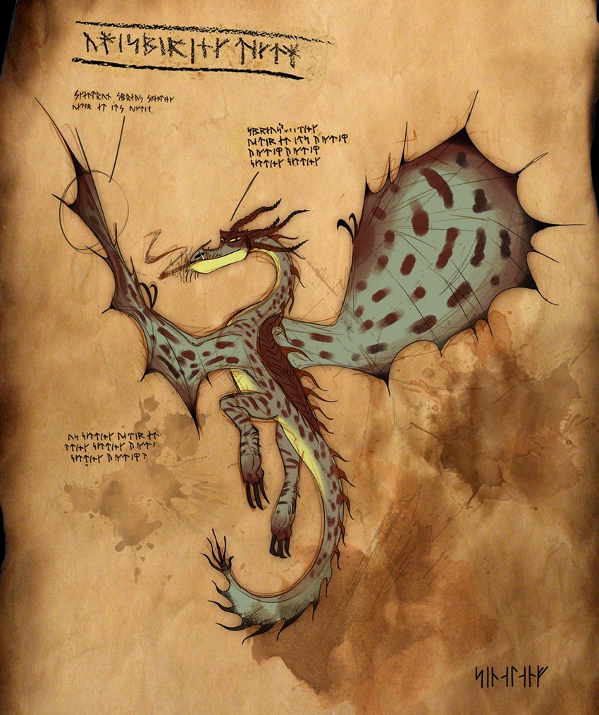 ambiguous_gender feral membrane_(anatomy) membranous_wings solo tail wings sinalanf dreamworks european_mythology how_to_train_your_dragon mythology dragon monstrous_nightmare mythological_creature mythological_scalie scalie western_dragon wyvern 2022 digital_media_(artwork) hi_res