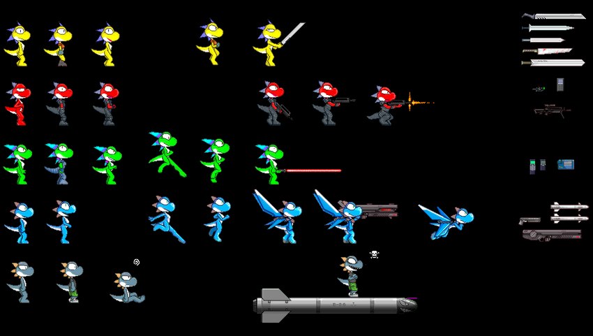 anthro assault_rifle battle blue_body blue_scales blue_tail blue_wings famas female flying frustration_cloud green_body green_scales green_tail grey_body grey_scales grey_tail group gun handgun holding_lightsaber holding_melee_weapon holding_object holding_ranged_weapon holding_sword holding_weapon jumping lightsaber male melee_weapon missile multicolored_body multicolored_scales pistol ranged_weapon red_body red_lightsaber red_scales red_tail rifle scales science_fiction shooting side_view simple_background sitting snout standing sword tail transparent_background two_tone_body two_tone_scales two_tone_tail two_tone_wings weapon white_body white_scales white_tail white_wings wings yellow_body yellow_scales yellow_tail darkdoomer mario_bros nintendo star_wars blue_yoshi cyan_yoshi dinosaur green_yoshi prehistoric_species red_yoshi reptile scalie winged_yoshi yellow_yoshi yoshi rayna_(disambiguation) alpha_channel digital_media_(artwork) pixel_(artwork) source_request