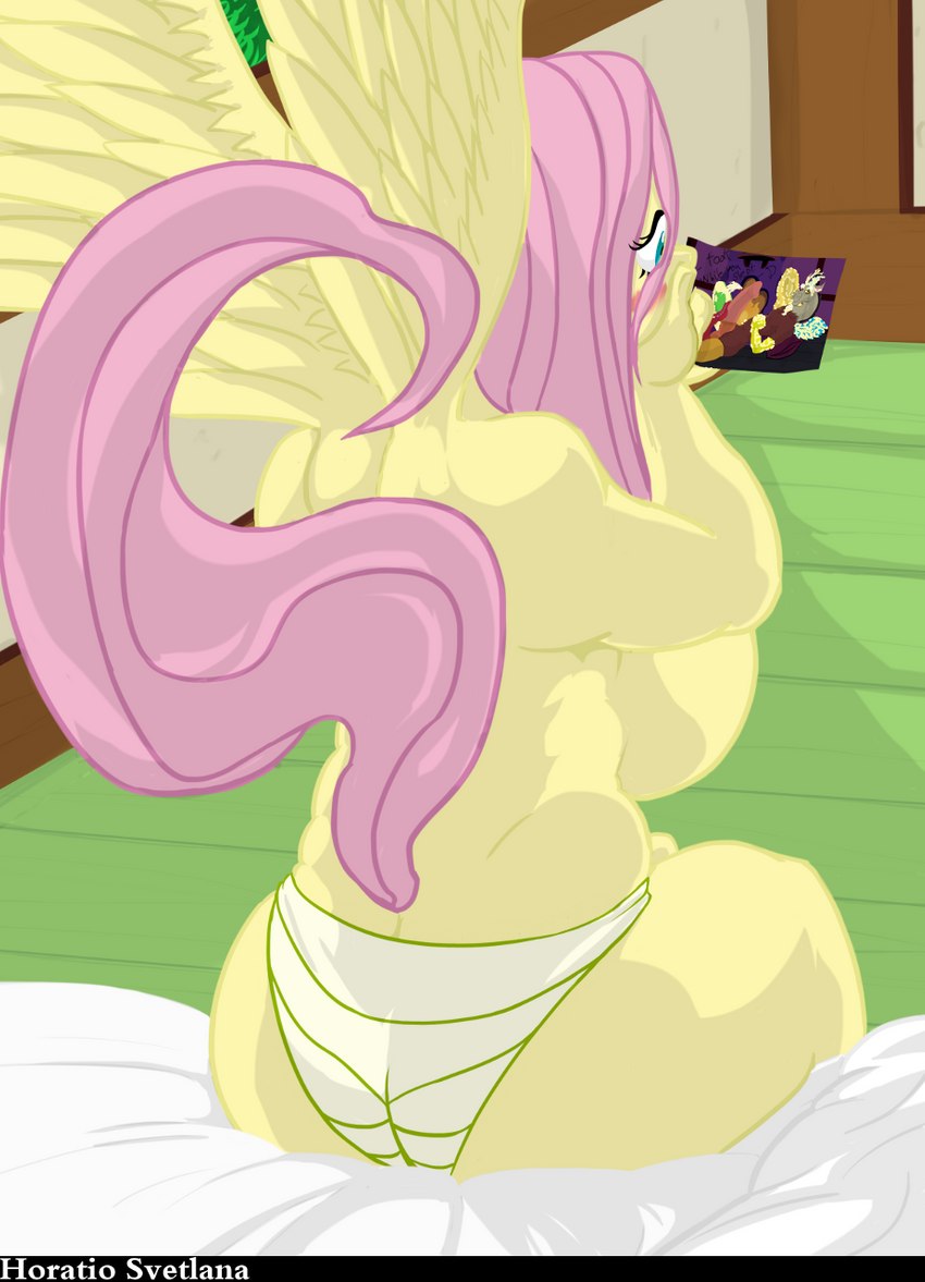 anthro big_breasts big_butt big_penis breasts butt clothing female genitals huge_breasts huge_butt huge_penis hyper male medial_ring panties penis solo underwear horatio_svetlana friendship_is_magic hasbro my_little_pony discord_(mlp) fluttershy_(mlp) hi_res picture_in_picture