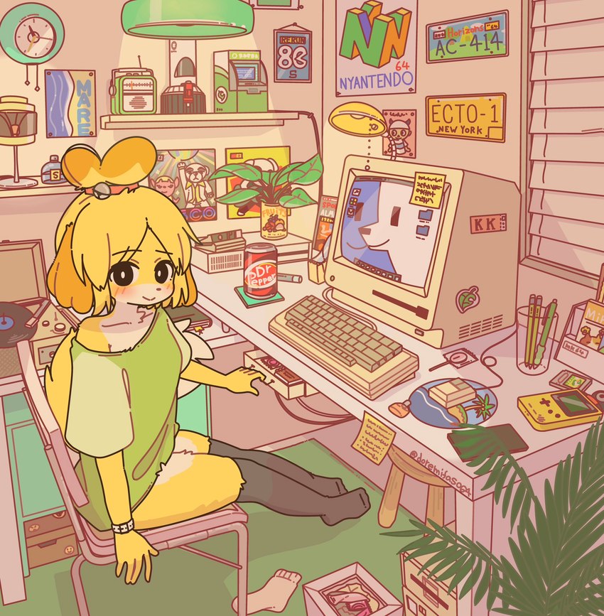 isabelle (animal crossing and etc) created by doremifaso64