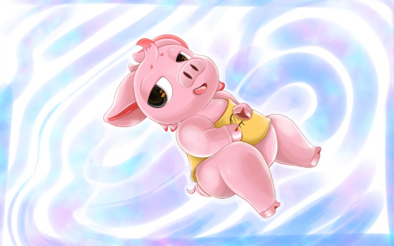 abstract_background anthro bottomless clothed clothing hooves male solo cocampplus niles domestic_pig mammal suid suina sus_(pig) 16:10 widescreen