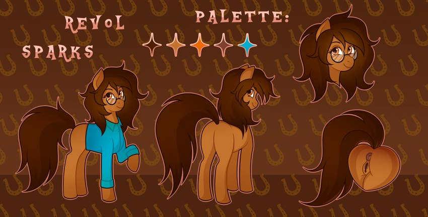 blue_dress_shirt eyewear female feral glasses simple_background solo transparent_background wearing_glasses vatutina hasbro my_little_pony fan_character revol_sparks earth_pony equid equine horse mammal pony absurd_res alpha_channel hi_res model_sheet