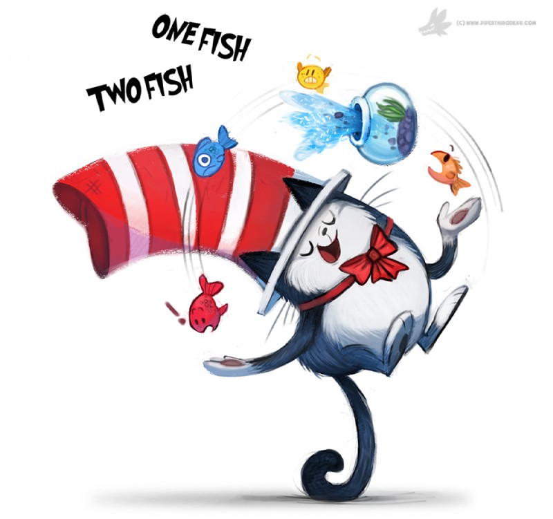 the cat in the hat (dr. seuss) created by piper thibodeau