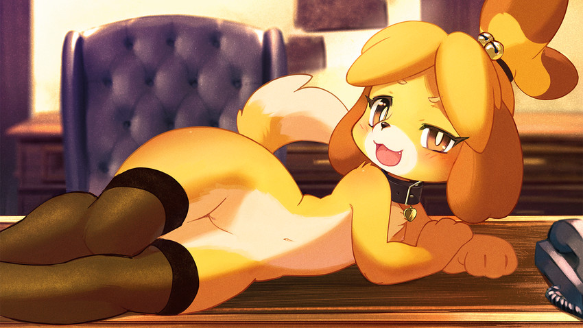 isabelle (animal crossing and etc) drawn by ancesra
