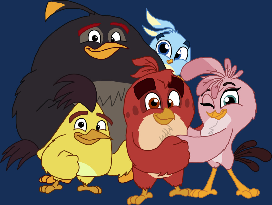 anthro avian_feet beak black_body black_eyes black_feathers black_tail black_tail_feathers blue_body blue_eyes blue_feathers brown_eyebrows brown_eyes eyebrows feathers feet female female_anthro fuse grey_chest group head_feathers male one_eye_closed orange_beak orange_feet pink_body pink_feathers red_body red_feathers tail tail_feathers triangular_body wink yellow_body yellow_feathers hakunamatata15 angry_birds rovio_entertainment sega the_angry_birds_movie bomb_(angry_birds) chuck_(angry_birds) luca_(angry_birds) red_(angry_birds) stella_(angry_birds) avian bird cardinal_(bird) cockatoo common_loon galah loon oscine parrot passerine 2019 alpha_channel colored digital_drawing_(artwork) digital_media_(artwork) hi_res