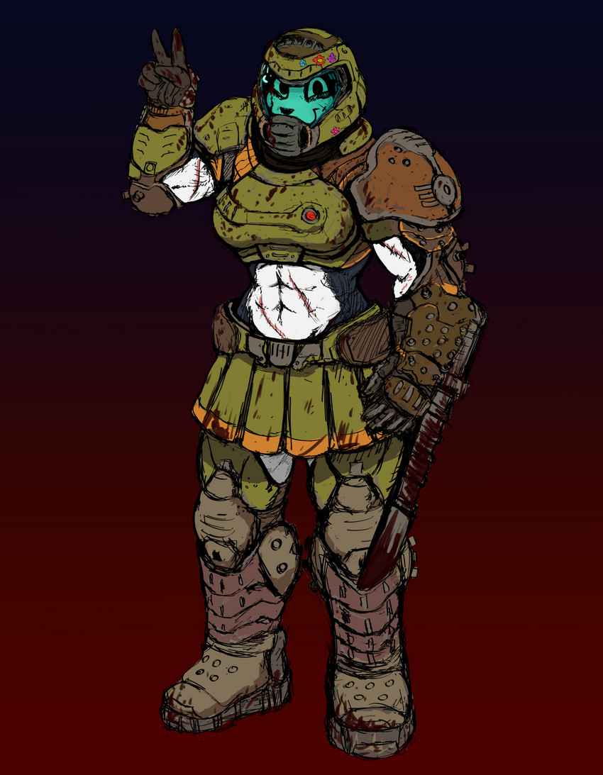 samantha thott (doom eternal) created by hladilnik