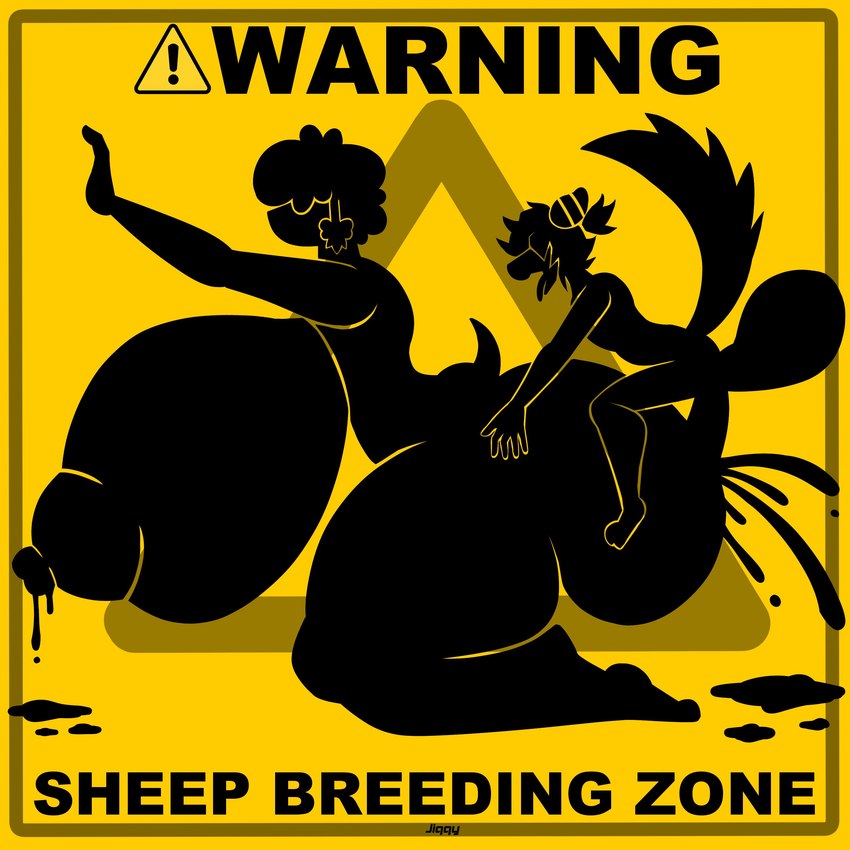 anthro balls big_balls big_breasts big_butt big_penis bodily_fluids breasts butt cum curvy_figure doggystyle duo female female_penetrated from_behind_position genital_fluids genitals huge_balls huge_breasts huge_butt huge_penis hyper interspecies lactating male male/female male_penetrating male_penetrating_female milk penetration penis predator/prey sex sign size_difference small_dom_big_sub text thick_thighs voluptuous warning_sign jiqqy nintendo pokemon dolly_(jiqqy) zak_(zak_hitsuji) bovid canid canine canis caprine generation_8_pokemon mammal pokemon_(species) sheep wolf wooloo 1:1 absurd_res english_text hi_res