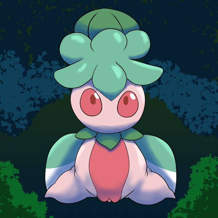 female feral genitals nude pussy solo young young_female young_feral gremlin1001 nintendo pokemon fomantis generation_7_pokemon pokemon_(species) 1:1 digital_media_(artwork) hi_res