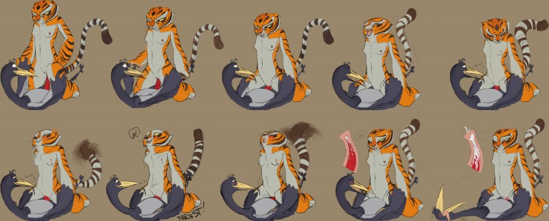 master crane and master tigress (kung fu panda and etc) created by sabrotiger