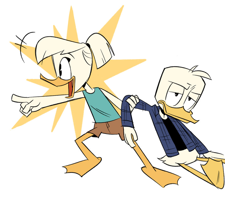 della duck and donald duck (ducktales (2017) and etc) created by mebsann