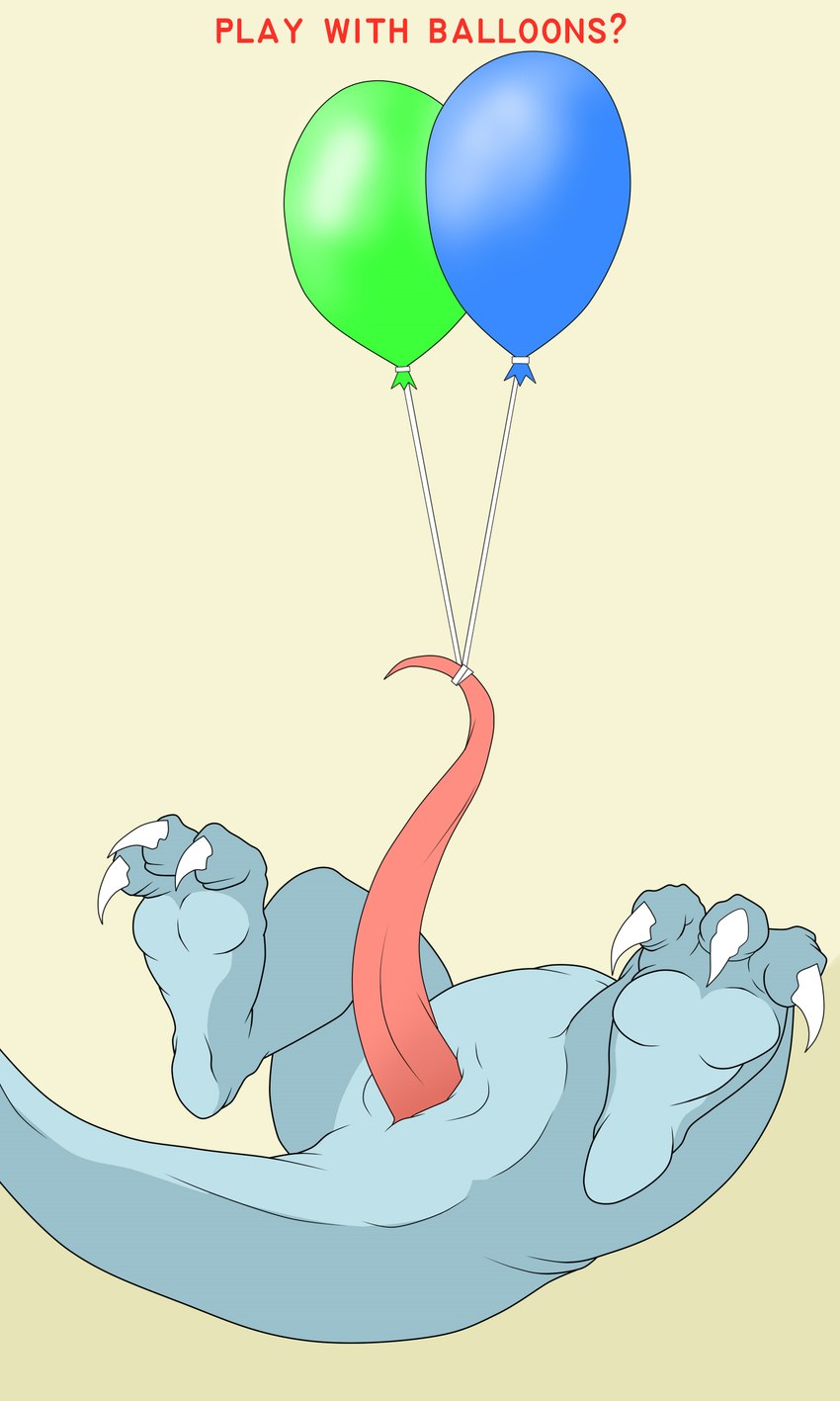 3_toes attached_to_balloon balloon claws erection feet genital_rope genitals inflatable lower_body_focus lying male nude on_back paws penis penis_rope prehensile_penis rope rope_around_penis solo spread_legs spreading tail tapering_penis toe_claws toes bluepredator mythology dragon mythological_creature mythological_scalie scalie 3:5 absurd_res hi_res