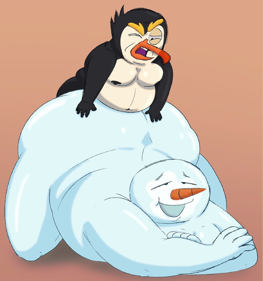 anal anal_penetration duo larger_penetrated male male/male male_penetrated nude overweight overweight_male penetration size_difference small_dom_big_sub anukkyt robot_dreams penguin_(robot_dreams) snowman_(robot_dreams) avian bird penguin snowman_(species) hi_res