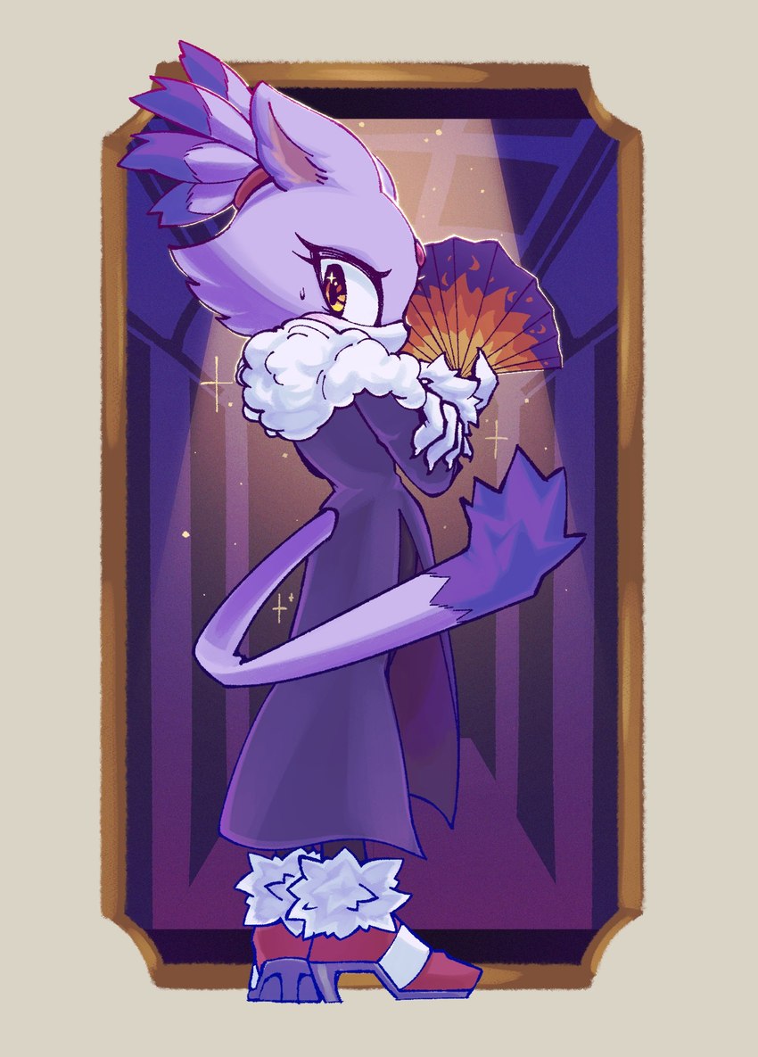 blaze the cat (sonic the hedgehog (series) and etc) created by lambcaster