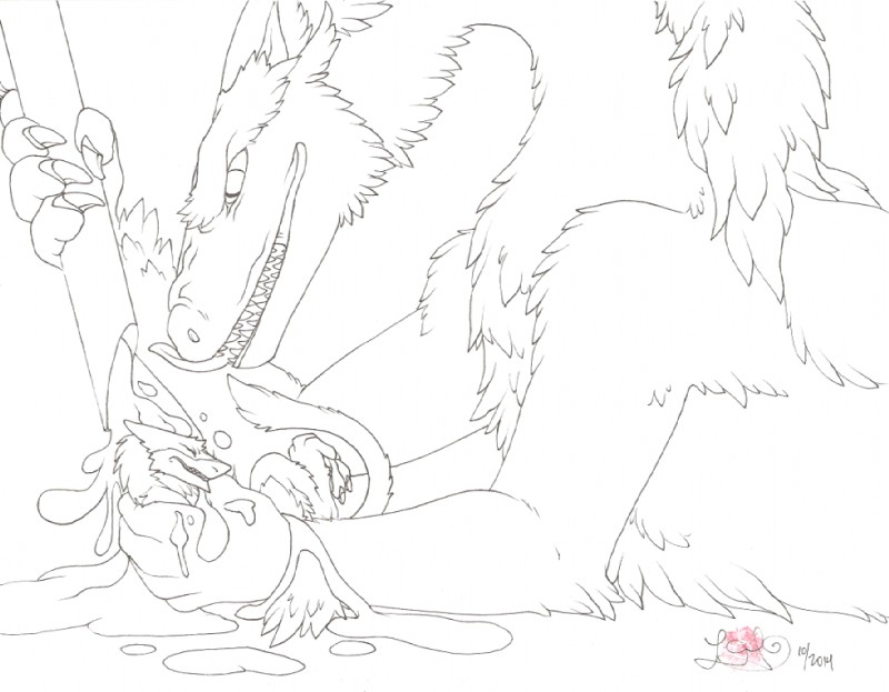 drinking duo extreme_size_difference forced licking licking_lips micro self_lick shrinking size_difference size_transformation syringe tail teeth tongue tongue_out transformation epicwang mythology fumei pentalis dragon mythological_creature mythological_scalie scalie sergal 2014 monochrome