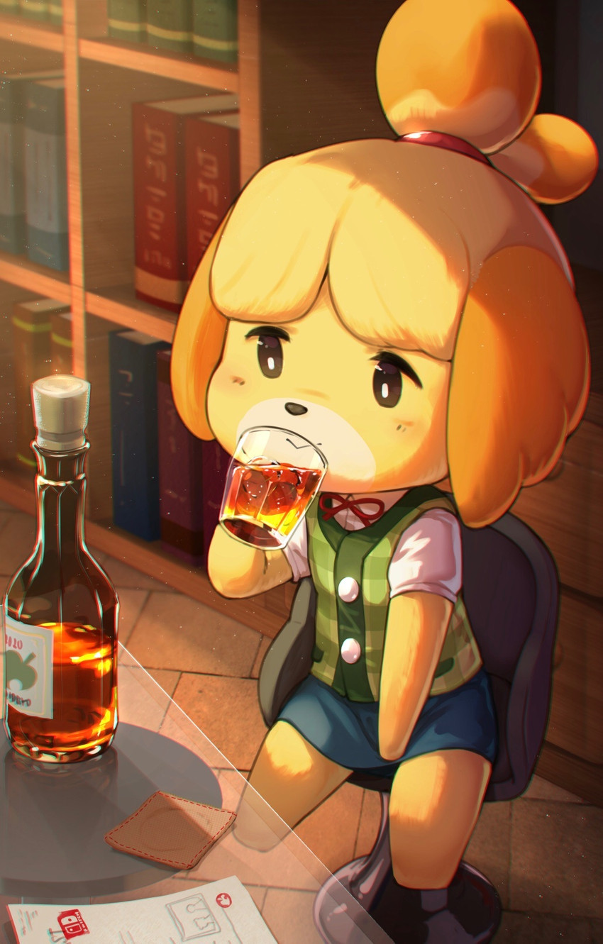 isabelle (animal crossing and etc) created by hizake
