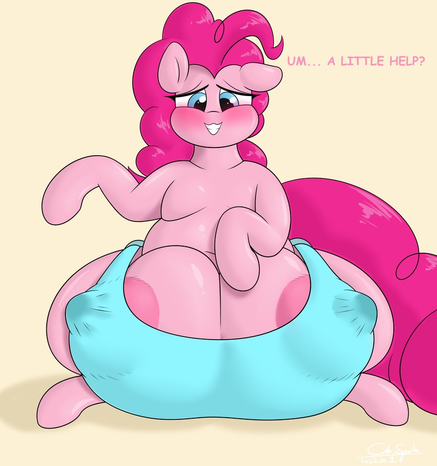 areola areola_outline areola_slip big_areola big_nipples big_teats big_udders blushing_profusely bodily_fluids clothing crotch_breasts curled_hair female feral hair huge_areola huge_nipples huge_teats huge_udders hyper hyper_teats hyper_udders inviting lactating lactating_through_clothing leaking_milk nipple_outline nipples poofy_hair puffy_areola puffy_nipples sheepish_grin sitting solo teat_bra teats wet wet_clothing cdrspark friendship_is_magic hasbro my_little_pony pinkie_pie_(mlp) earth_pony equid equine horse mammal pony absurd_res hi_res