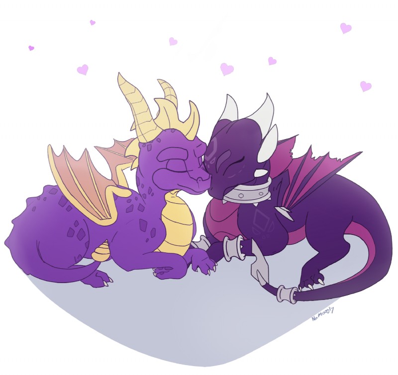 cynder and spyro (the legend of spyro and etc) created by namoogly