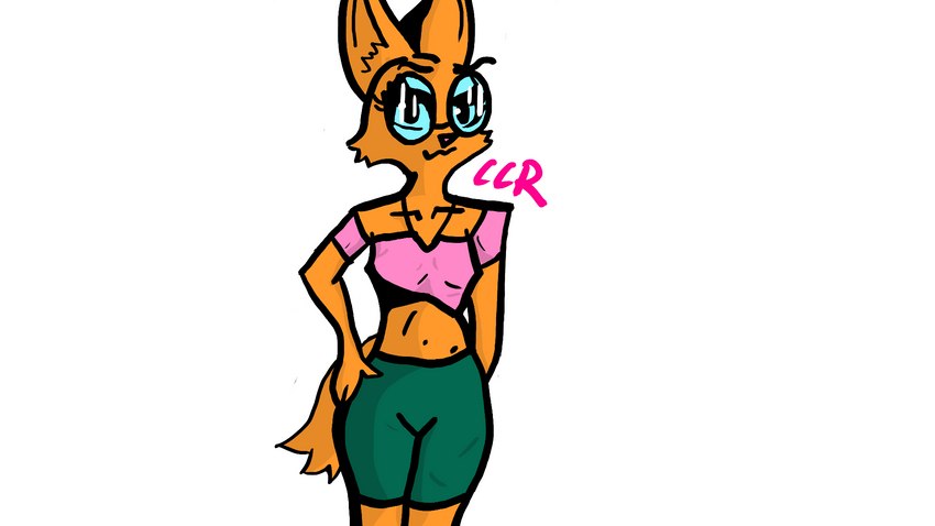 anthro clothing eyewear female glasses glistening glistening_eyes glowing glowing_eyes solo ccr_graph dreamworks the_bad_guys diane_foxington canid canine fox mammal 16:9 hi_res sketch widescreen