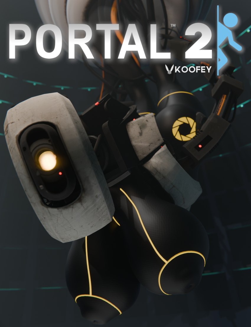 breasts butt cleavage clothed clothing female logo looking_at_viewer machine nude solo koofey aperture_science portal_(series) valve glados android cyclops robot 3d_(artwork) blender_(artwork) digital_media_(artwork) hi_res watermark