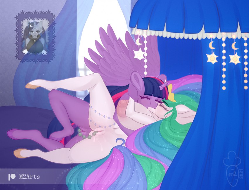 princess celestia, princess luna, and twilight sparkle (friendship is magic and etc) created by macyw