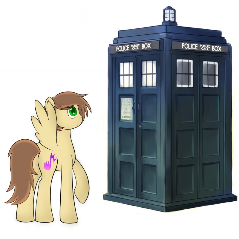 cutie_mark door feathered_wings feathers female feral green_eyes handle light mane police_box simple_background solo tardis white_background window wings angel914 british_broadcasting_corporation doctor_who hasbro my_little_pony mythology equid equine mammal mythological_creature mythological_equine pegasus hi_res