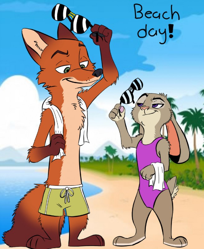 judy hopps and nick wilde (zootopia and etc)