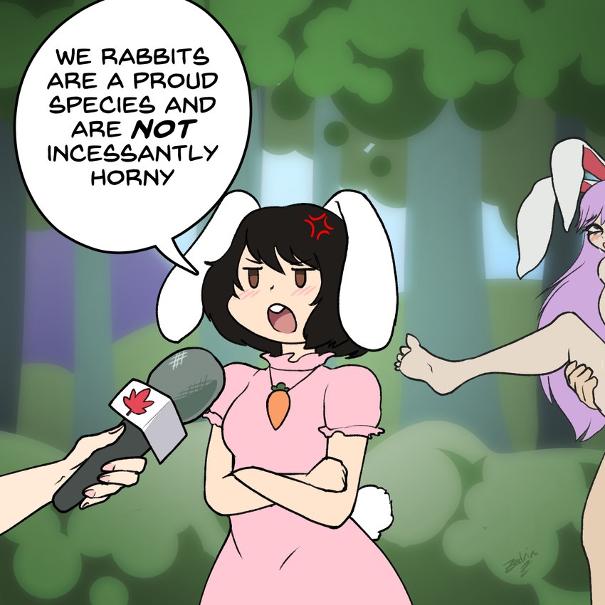 reisen udongein inaba and tewi inaba (touhou) created by zedrin