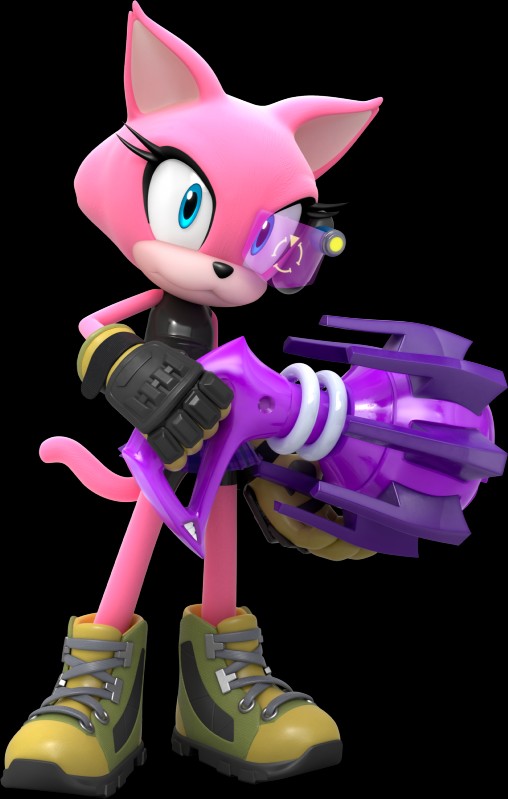 custom character and fuchsia the cat (sonic the hedgehog (series) and etc) created by unknown artist