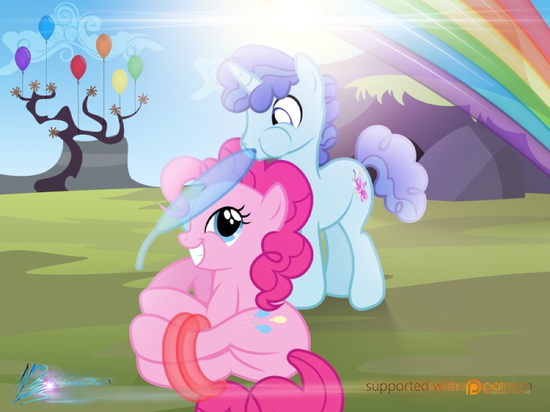 party favor and pinkie pie (friendship is magic and etc) created by nightmaremoons