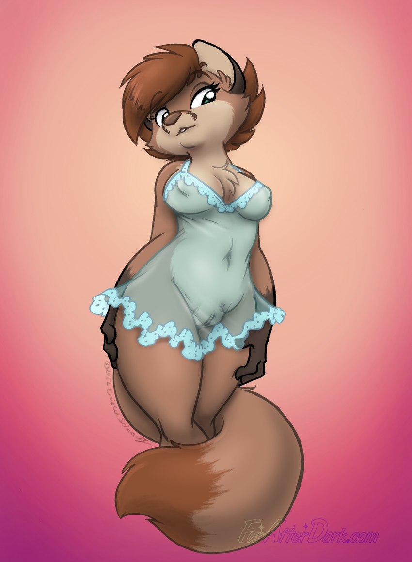 anthro breasts brown_body brown_fur brown_hair chemise chest_tuft clitoral_hood clothing crotch_tuft dipstick_tail facial_markings female frilly frilly_clothing front_view fur genitals gloves_(marking) gradient_background hair hands_on_legs hands_on_own_legs hands_on_own_thighs hands_on_thighs head_markings holidays inner_ear_fluff looking_down low-angle_view markings mature_female multicolored_body naturally_censored navel nipple_tuft pose pussy short_hair simple_background solo standing tail tail_around_leg tail_markings tan_body tan_fur text thick_thighs translucent translucent_clothing tuft two_tone_body eric_schwartz furafterdark mother's_day helen_dish canid canine fox mammal 2022 digital_drawing_(artwork) digital_media_(artwork) hi_res pinup portrait signature three-quarter_portrait url