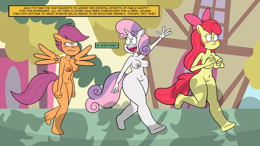 apple bloom, cutie mark crusaders, scootaloo, and sweetie belle (friendship is magic and etc) created by scobionicle99