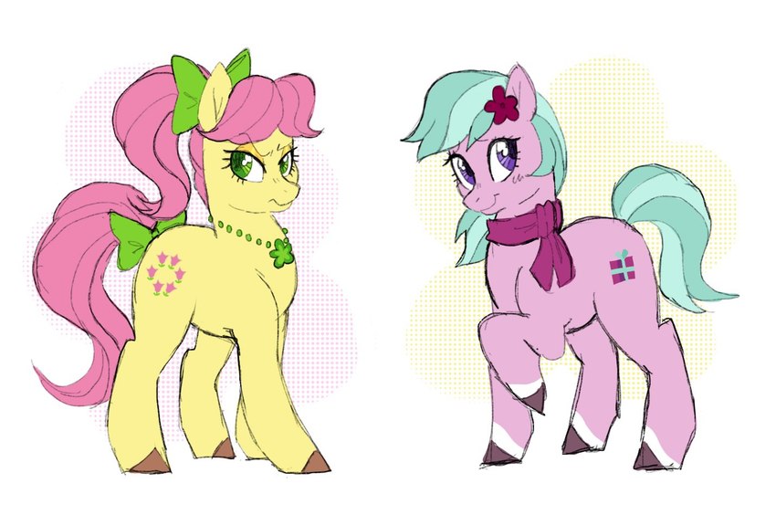 dahlia and posey (my little pony and etc) created by saddleup4love